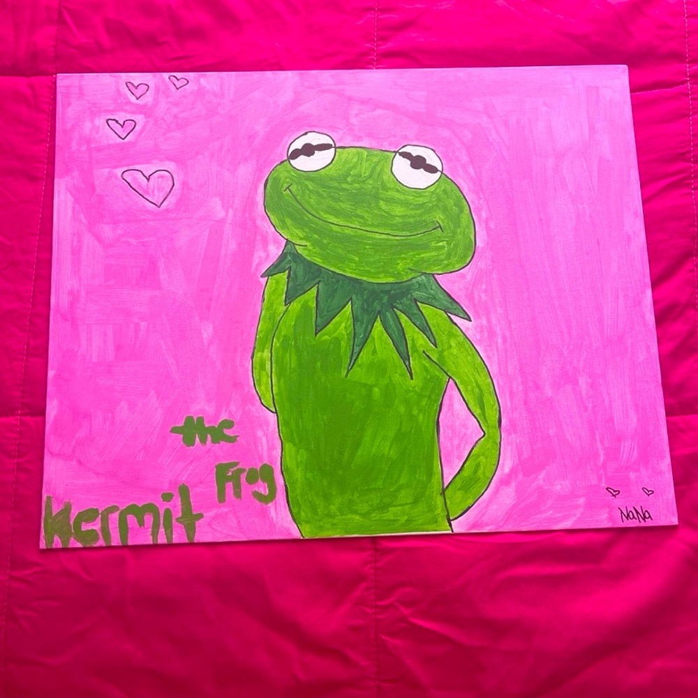 Kermit The Frog Painting !!